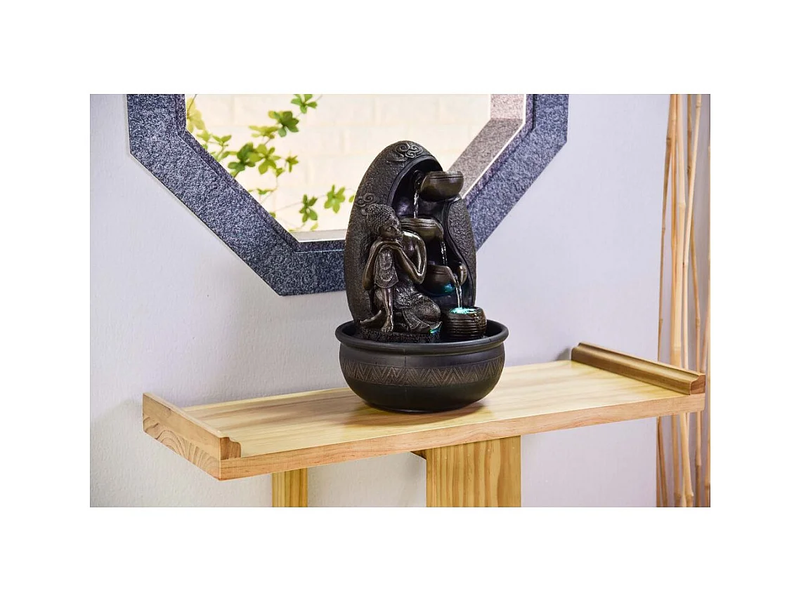 Fontaine d'intérieur LED bouddha Krishna