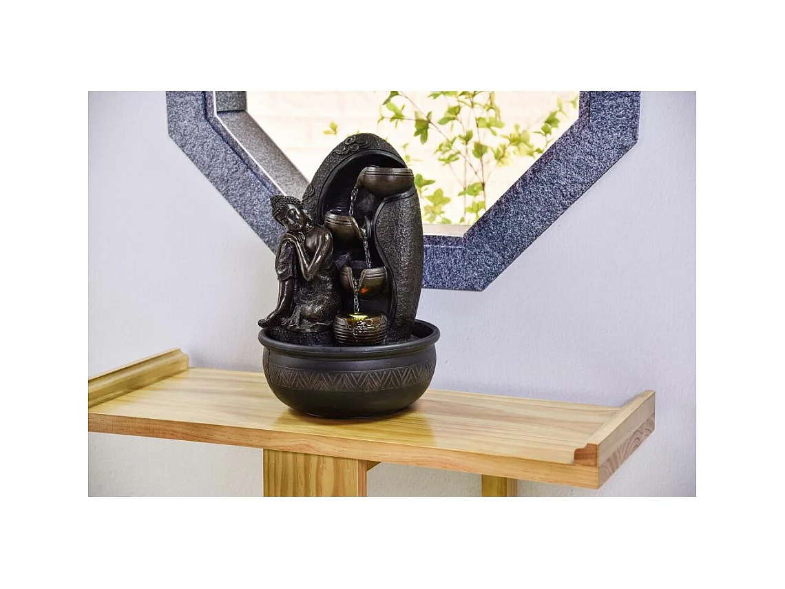 Fontaine d'intérieur LED bouddha Krishna