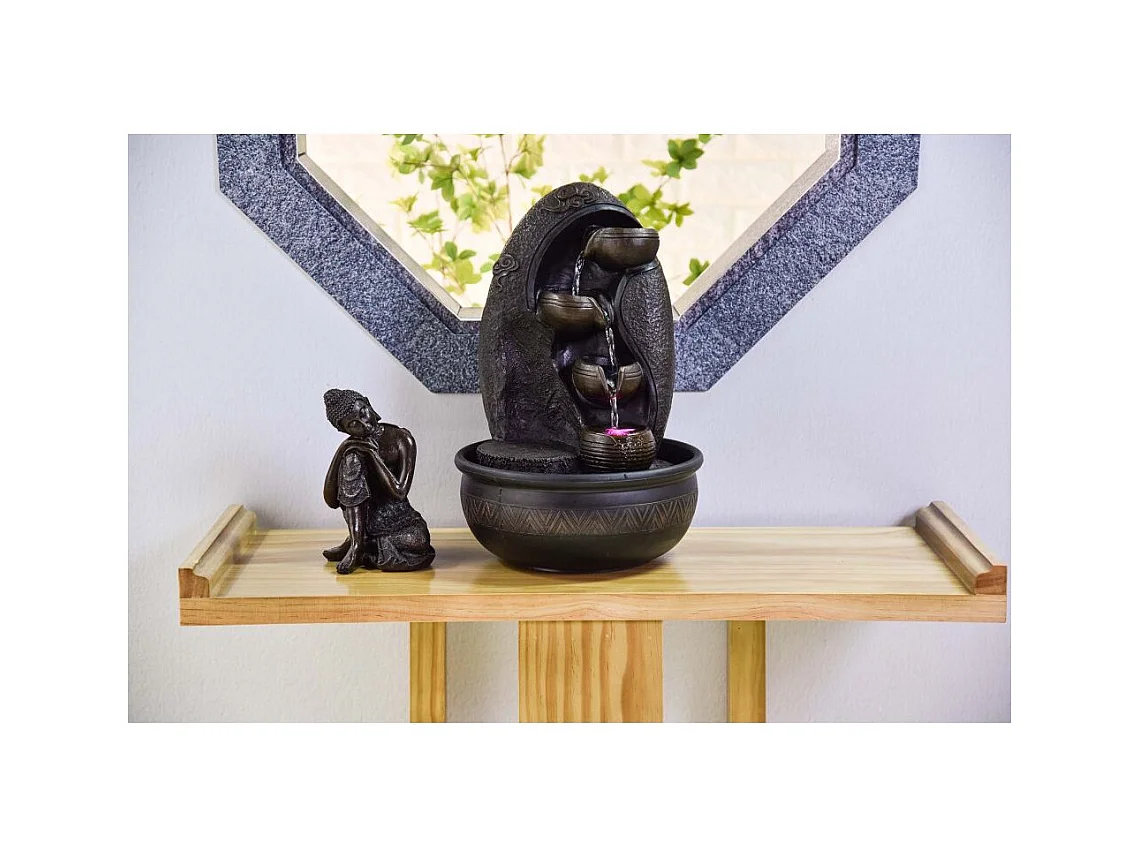 Fontaine d'intérieur LED bouddha Krishna
