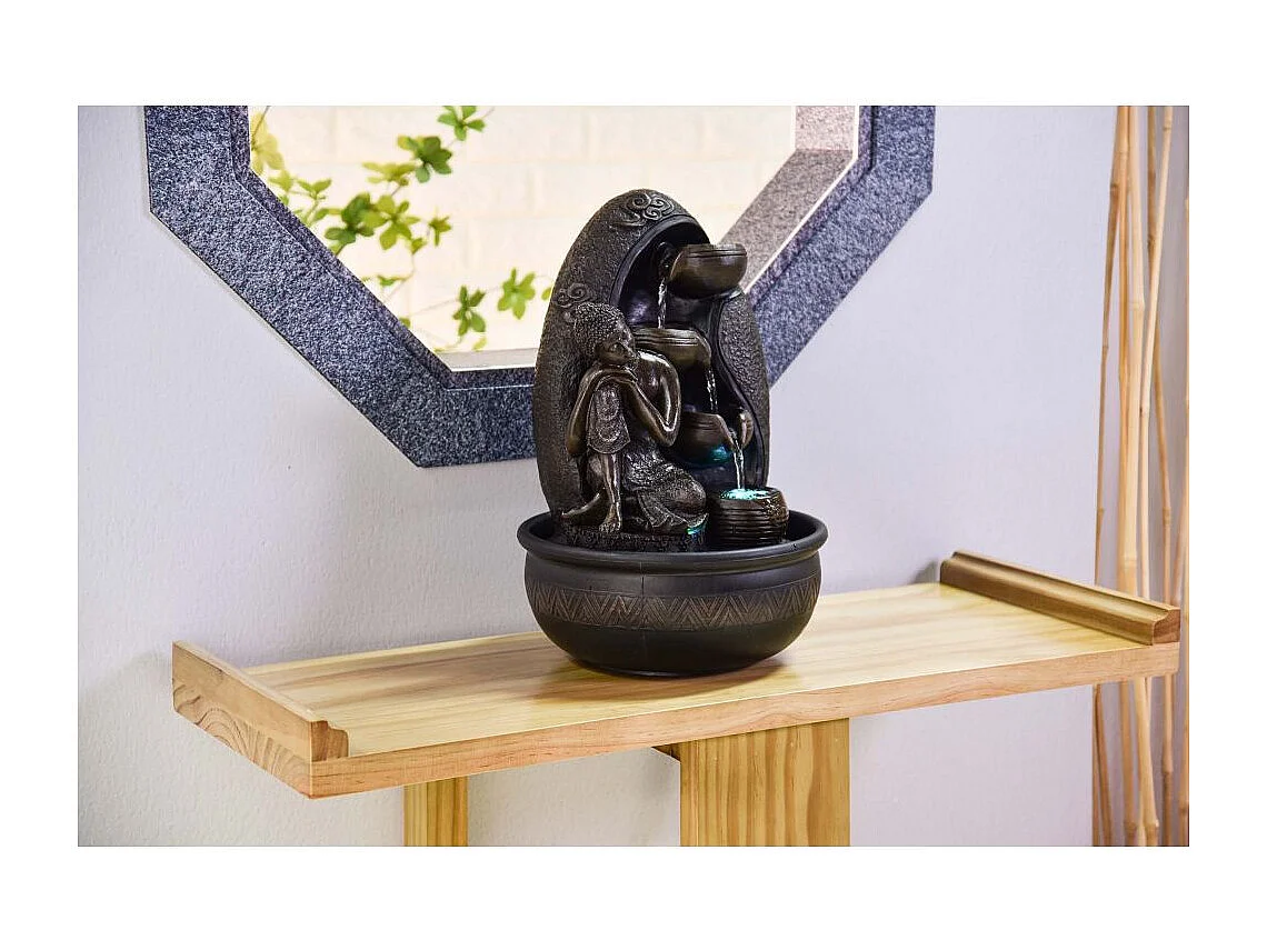 Fontaine d'intérieur LED bouddha Krishna
