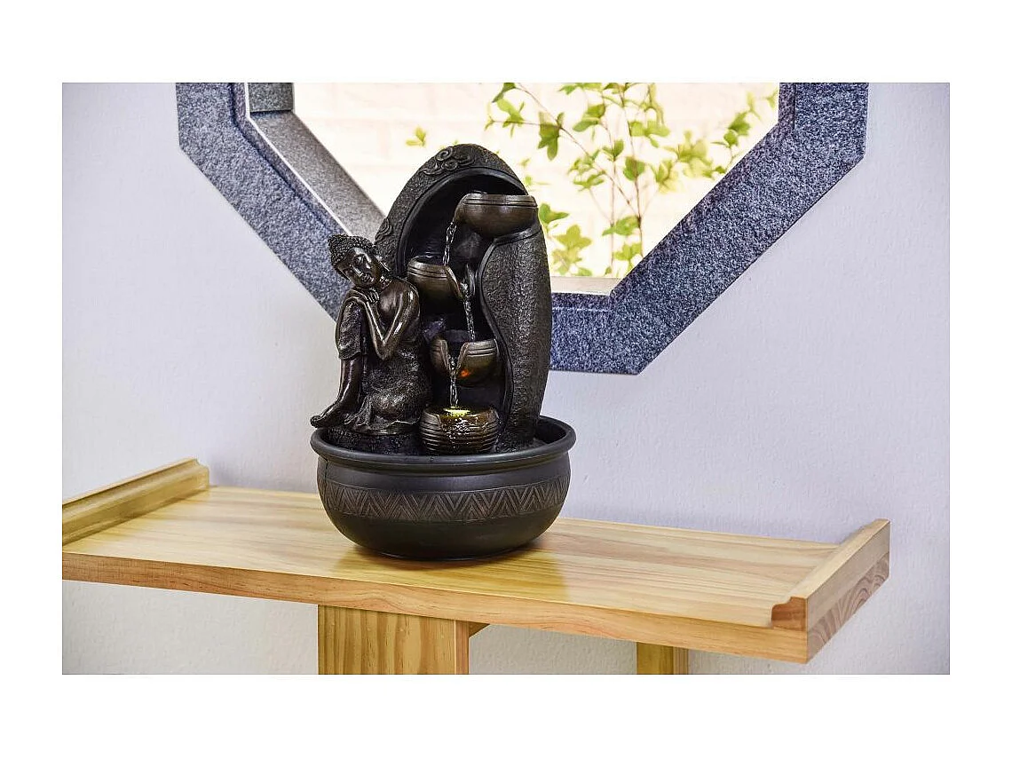Fontaine d'intérieur LED bouddha Krishna