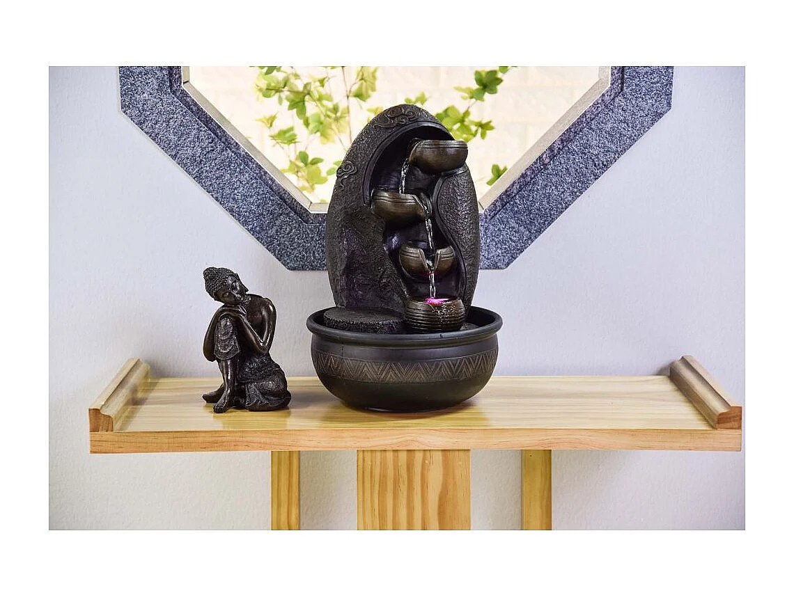 Fontaine d'intérieur LED bouddha Krishna