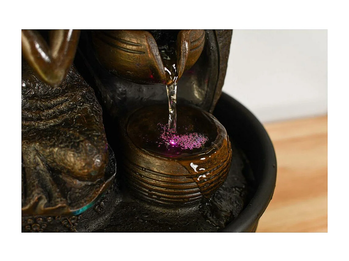 Fontaine d'intérieur LED bouddha Krishna