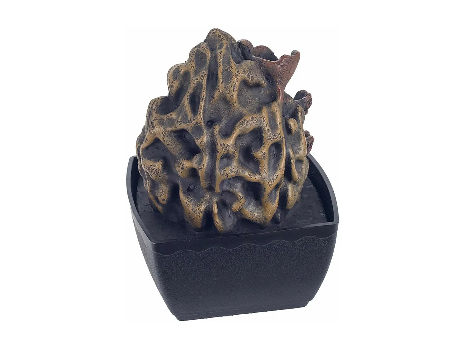 Fontaine d"intérieur en résine bouddha et rocher