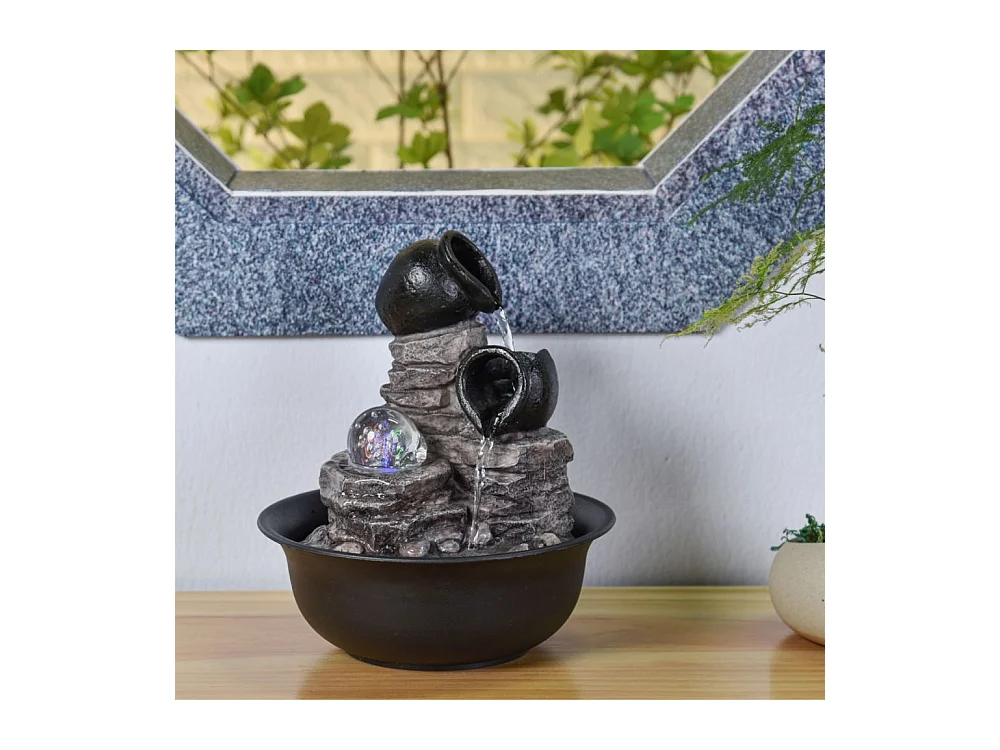 Fuente de resina Naturaleza verso