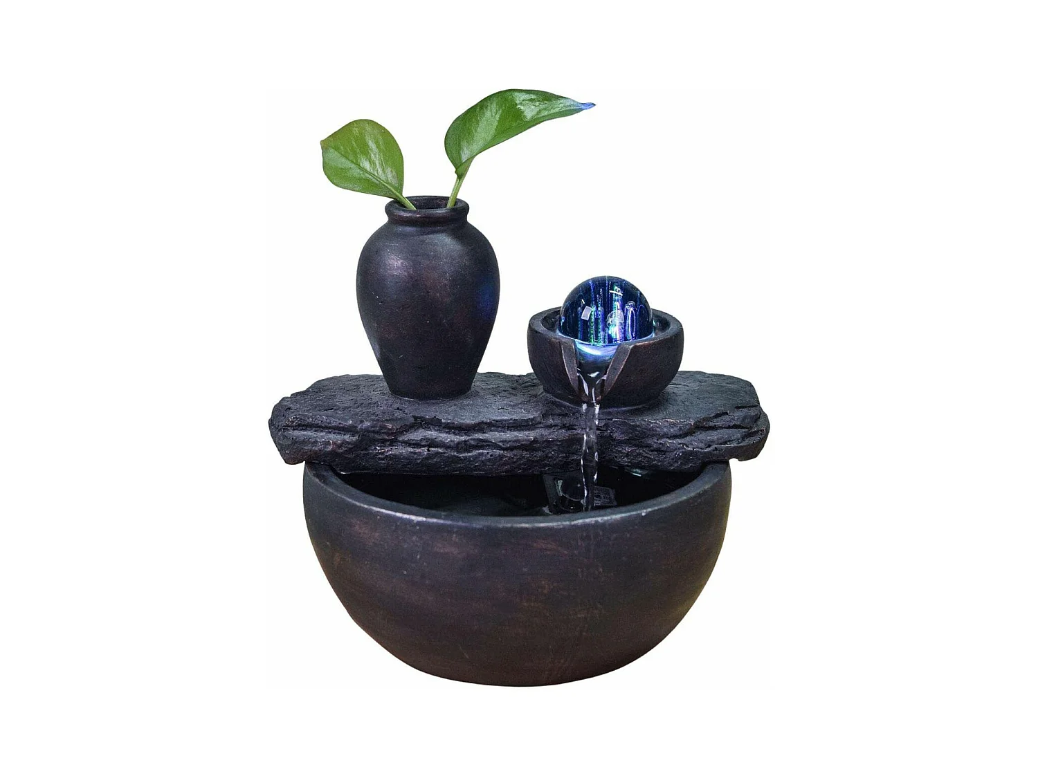 Fuente de resina de interior con LED de sílice