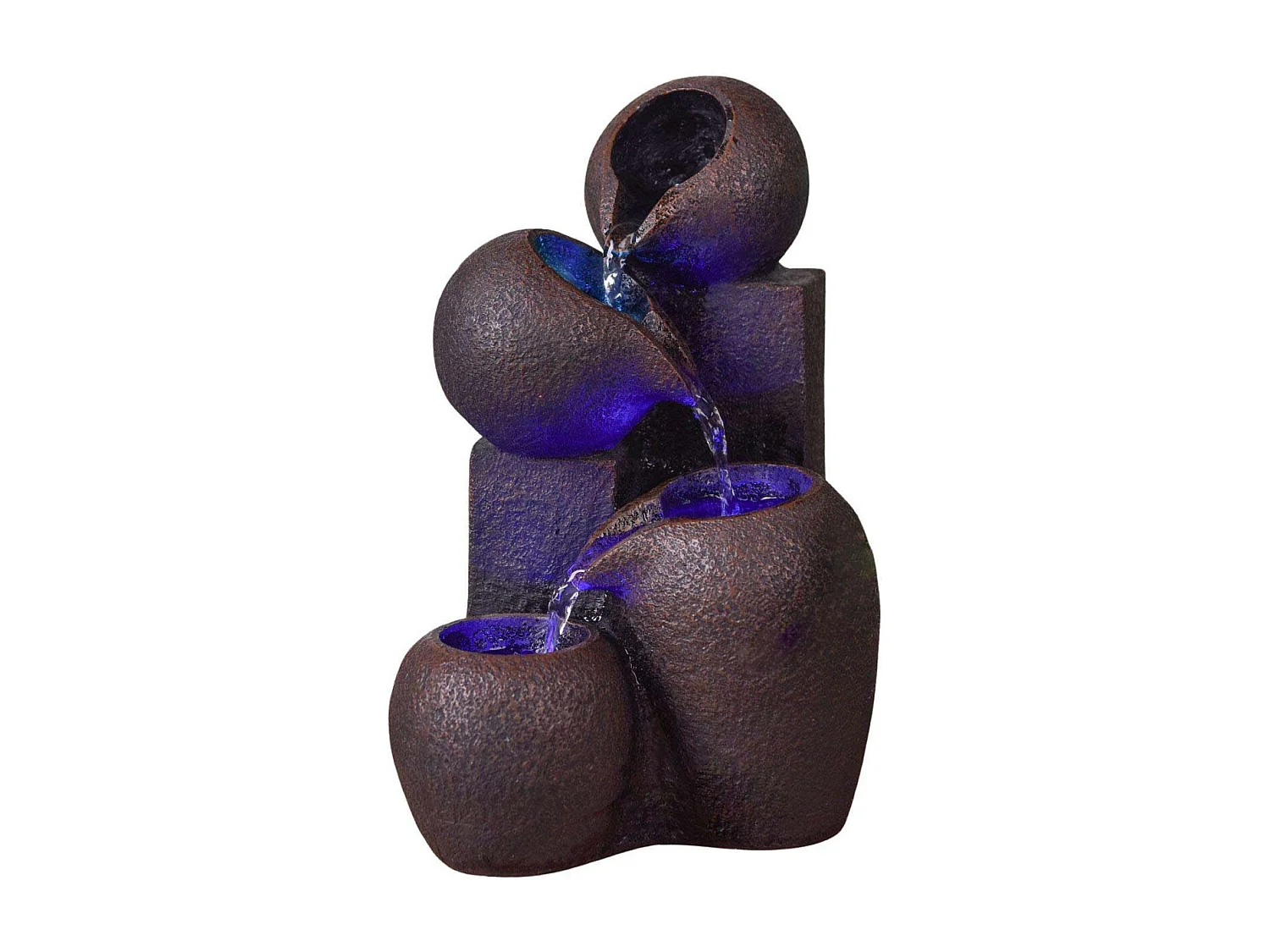 Fuente de resina Zen con LED Luba