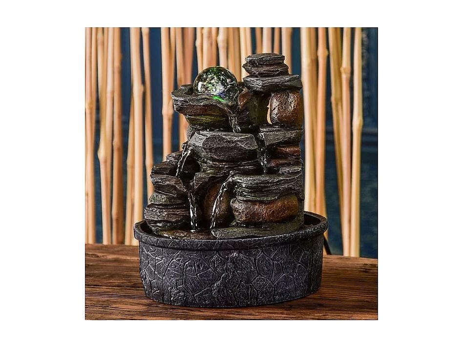 Fontaine en résine nature Satya