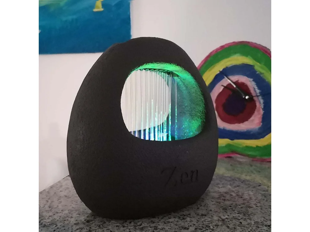 Fuente de resina Zen Cesta