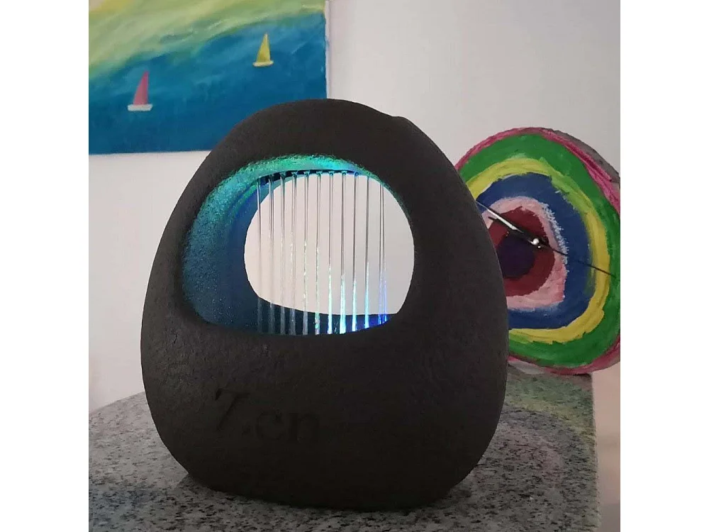 Fuente de resina Zen Cesta