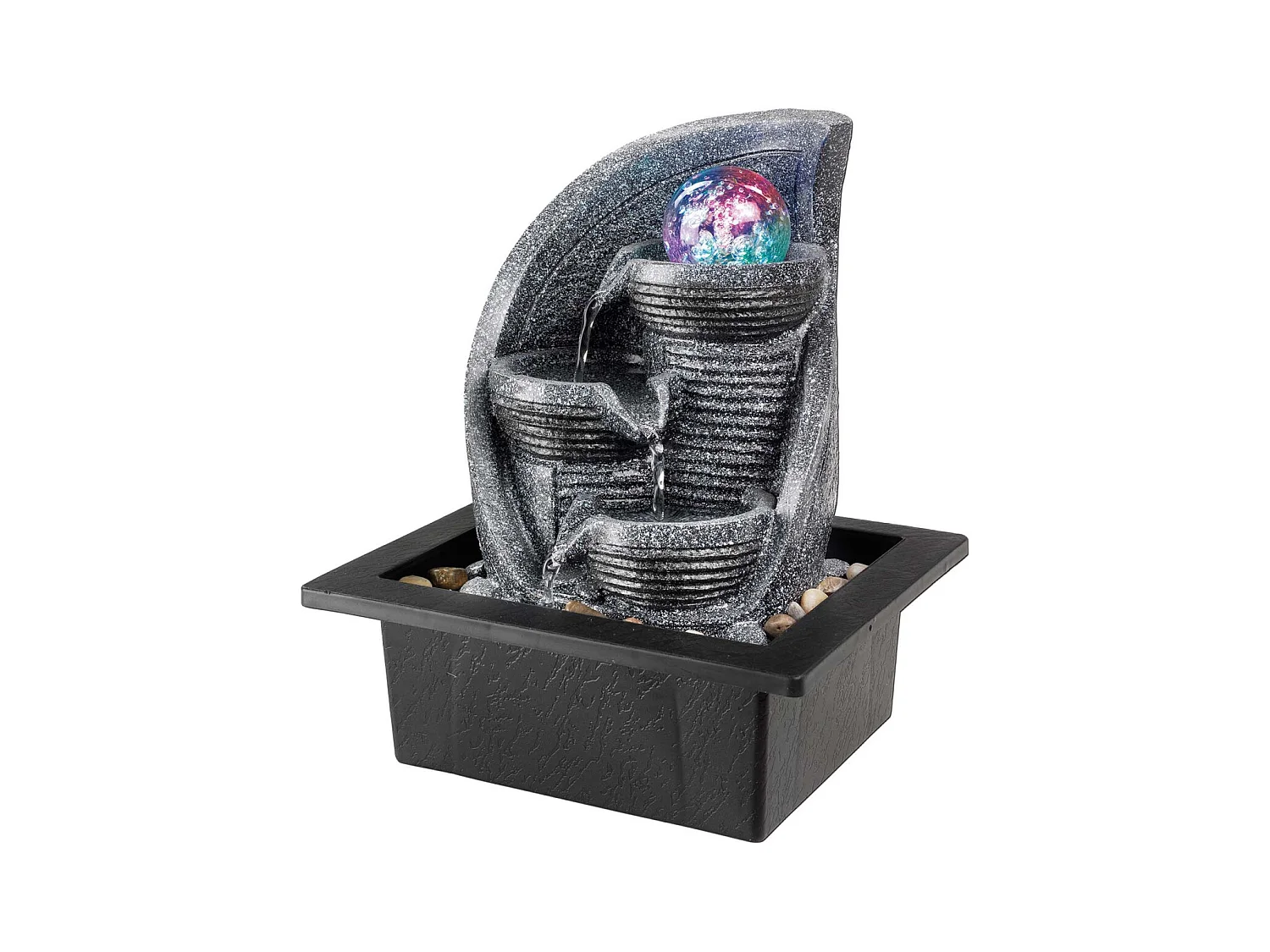 Fontaine en polyrésine avec LED Bauble Modèle 2