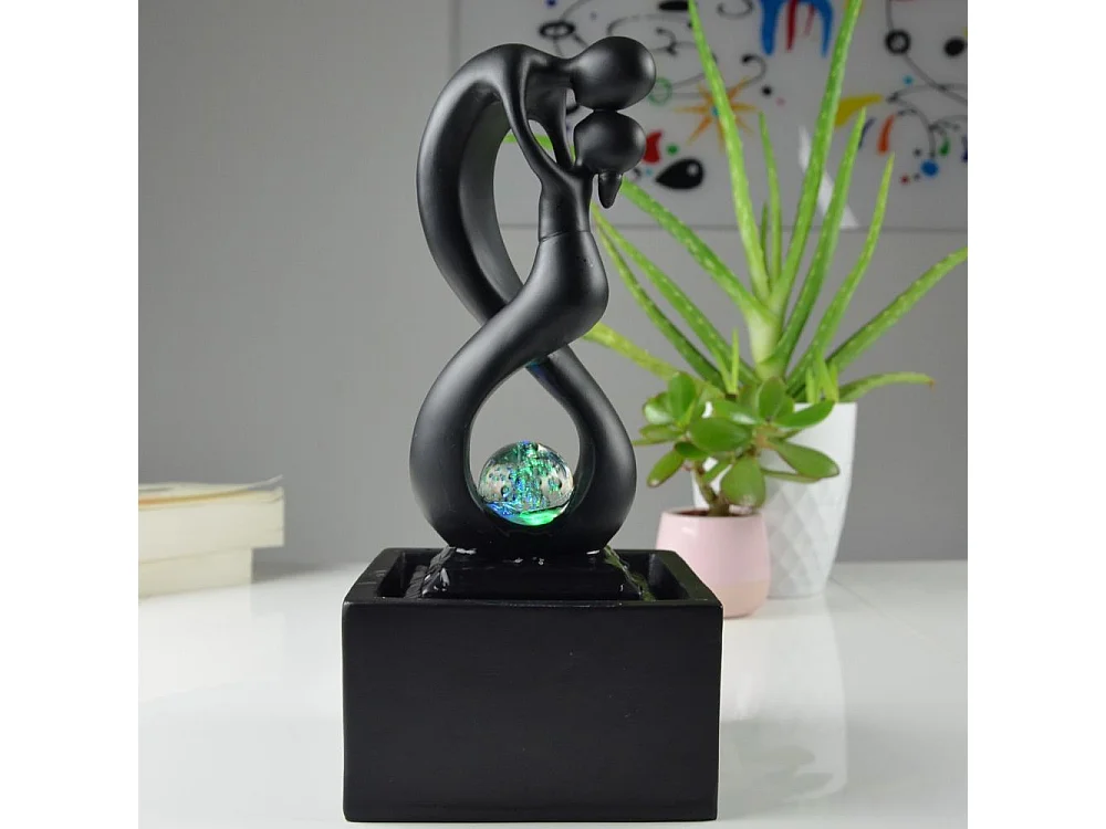 Design Zimmerbrunnen LED-Beleuchtung Amor