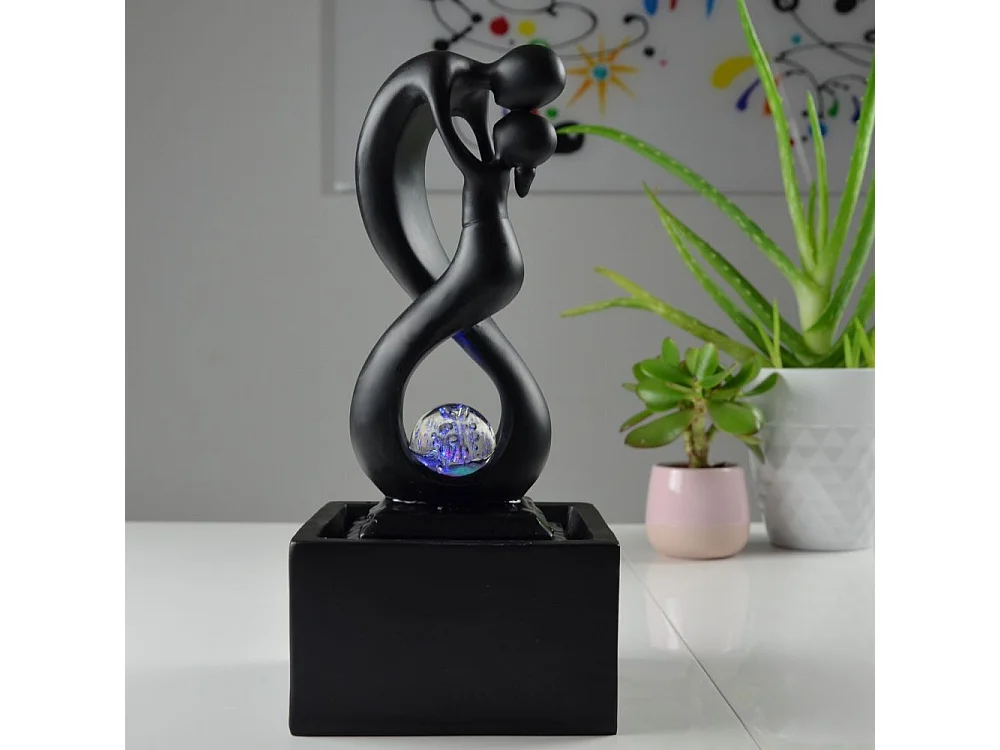 Design Zimmerbrunnen LED-Beleuchtung Amor