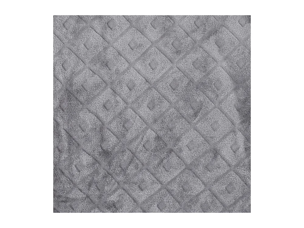 Plaid Embosse Gris 140x200cm Gris