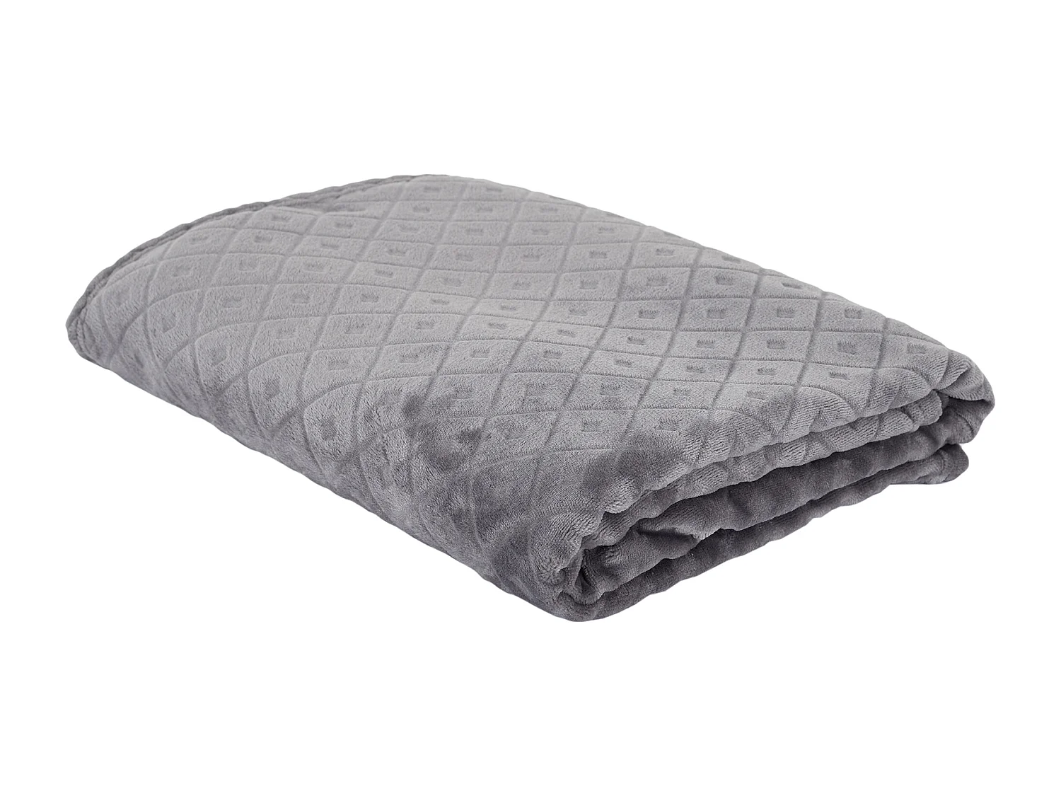 Plaid Embosse Gris 140x200cm Gris
