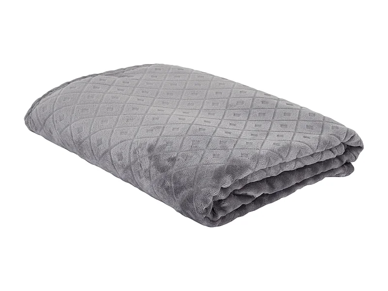 Plaid Embosse Gris 140x200cm Gris