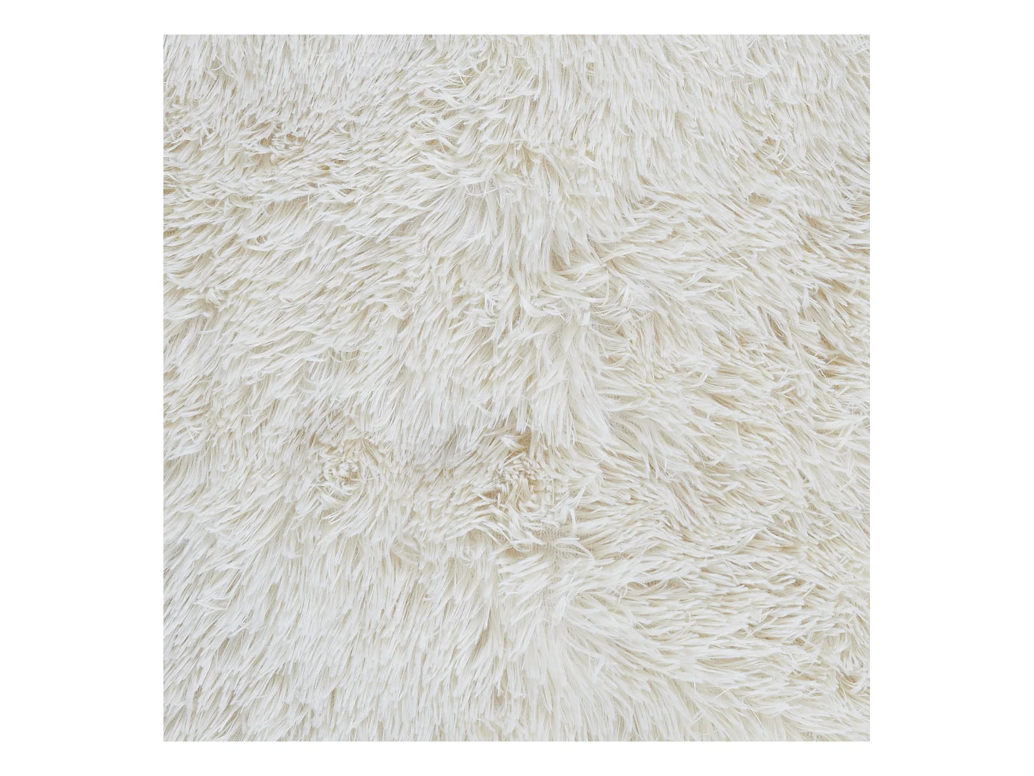 Couvre Lit Poils Longs Beige 220x240cm Beige