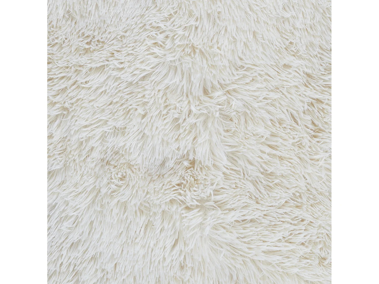 Couvre Lit Poils Longs Beige 220x240cm Beige