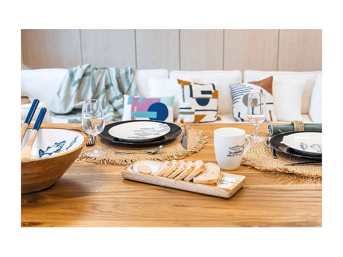 Plaid en coton tufté vert