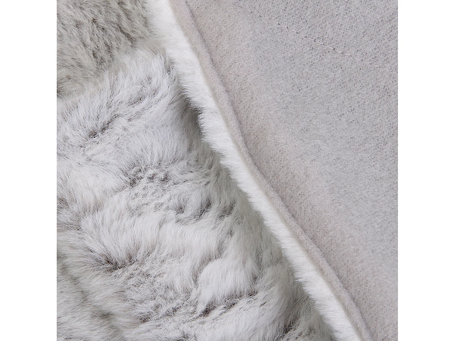 Plaid Imitation Fourrure Xxl 140x200cm Gris