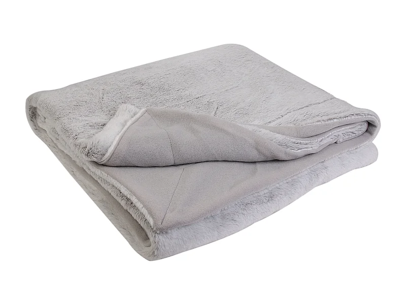 Plaid Imitation Fourrure Xxl 140x200cm Gris