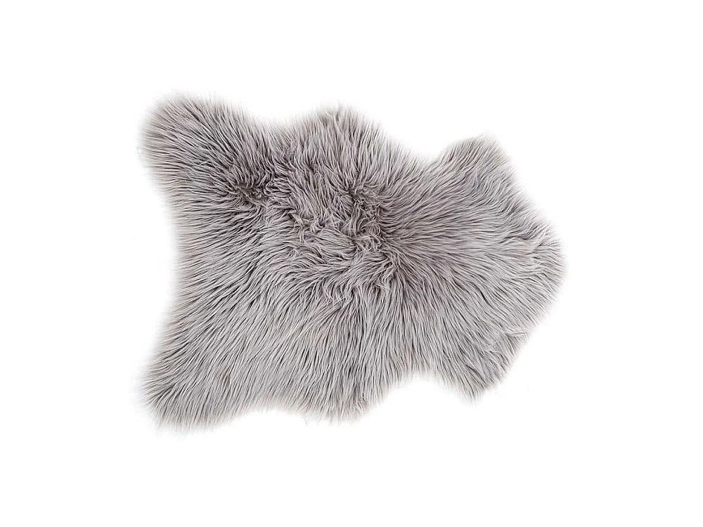 Tapis Imitation Fourrure "Katy" 60x90cm Gris