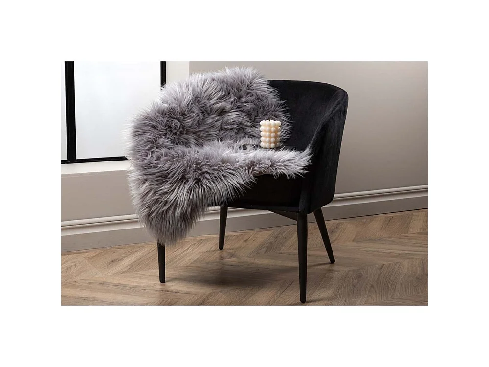 Katy lamsvel geïmiteerd 90x60cm grijs.