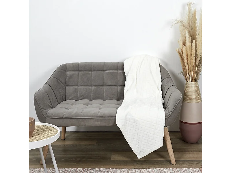 Plaid Embosse Beige 140x200cm Beige