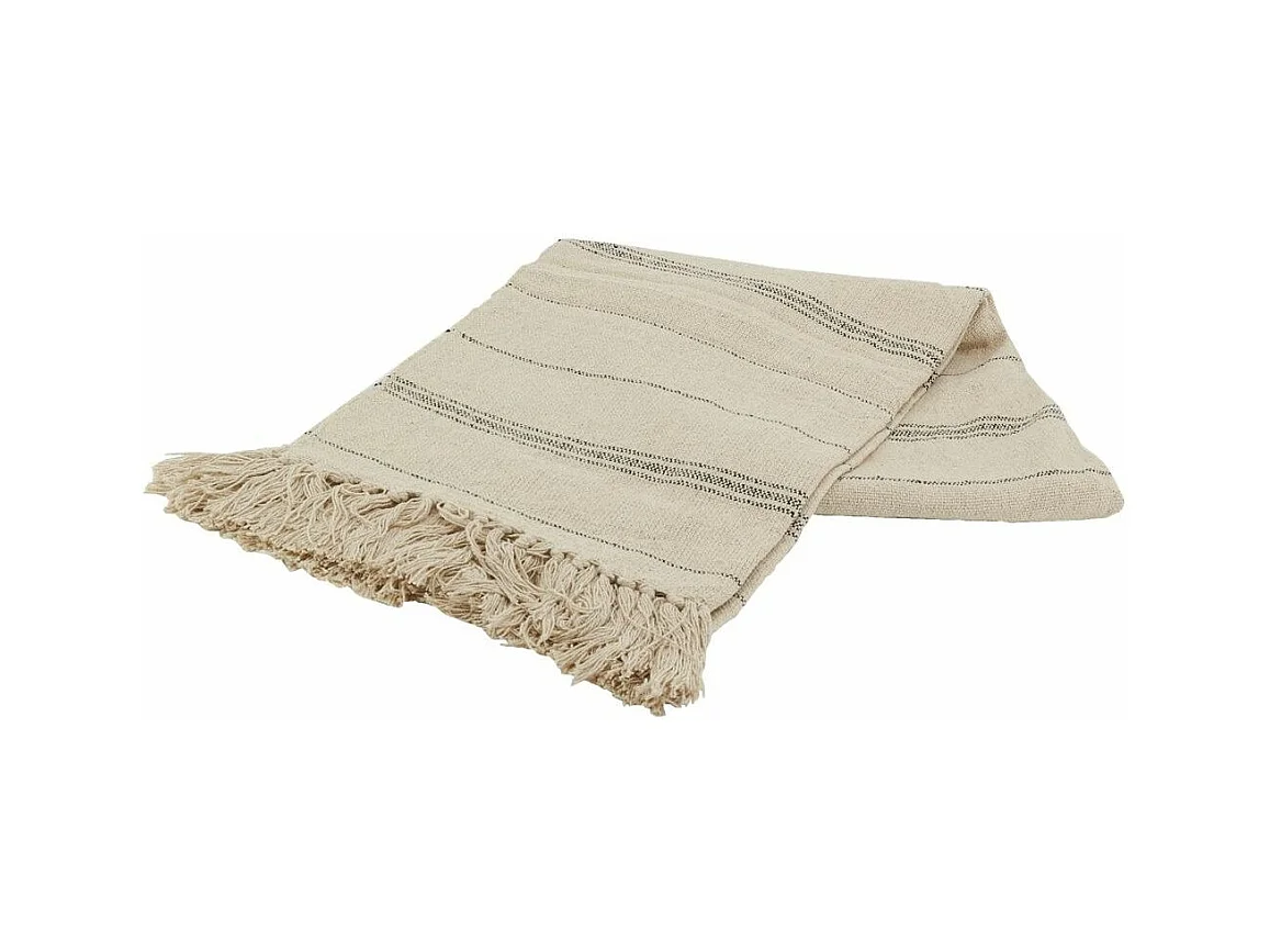 Plaid à rayures en coton