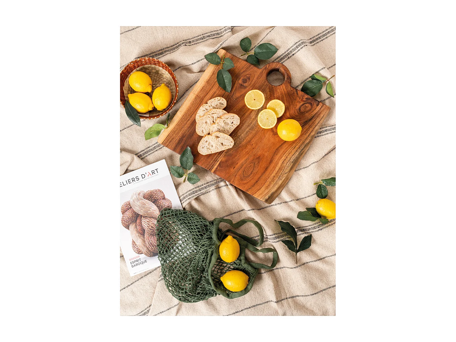 Coperta in cotone a righe