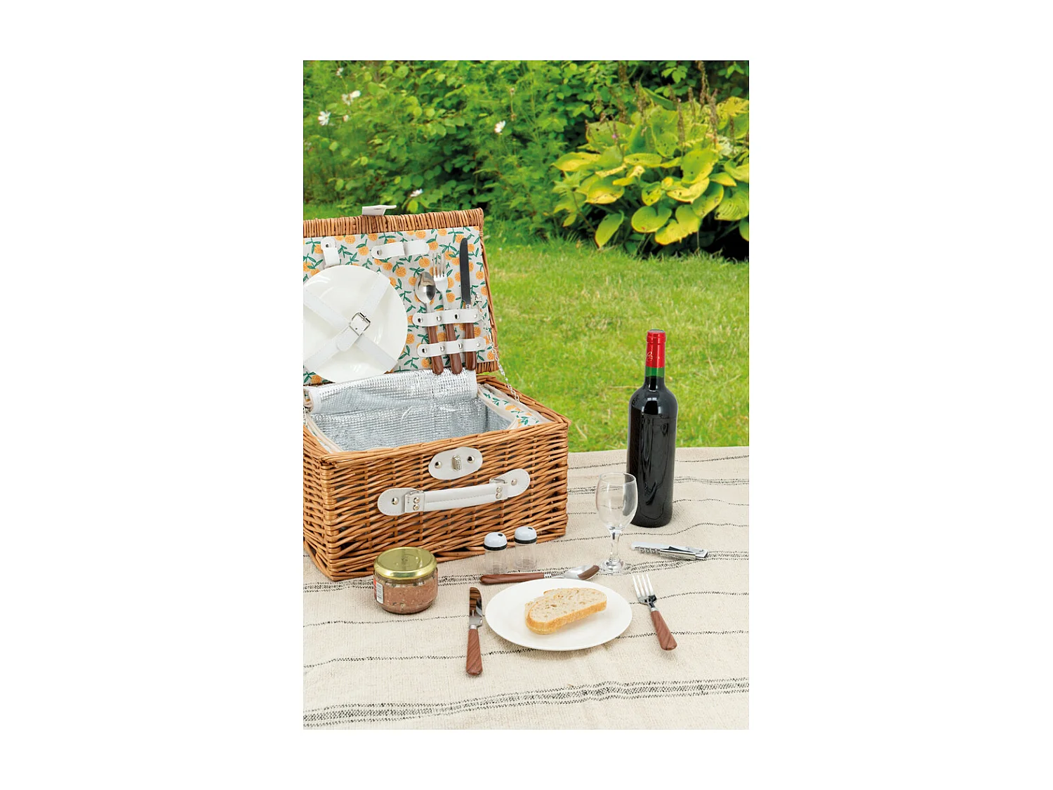 Coperta in cotone a righe