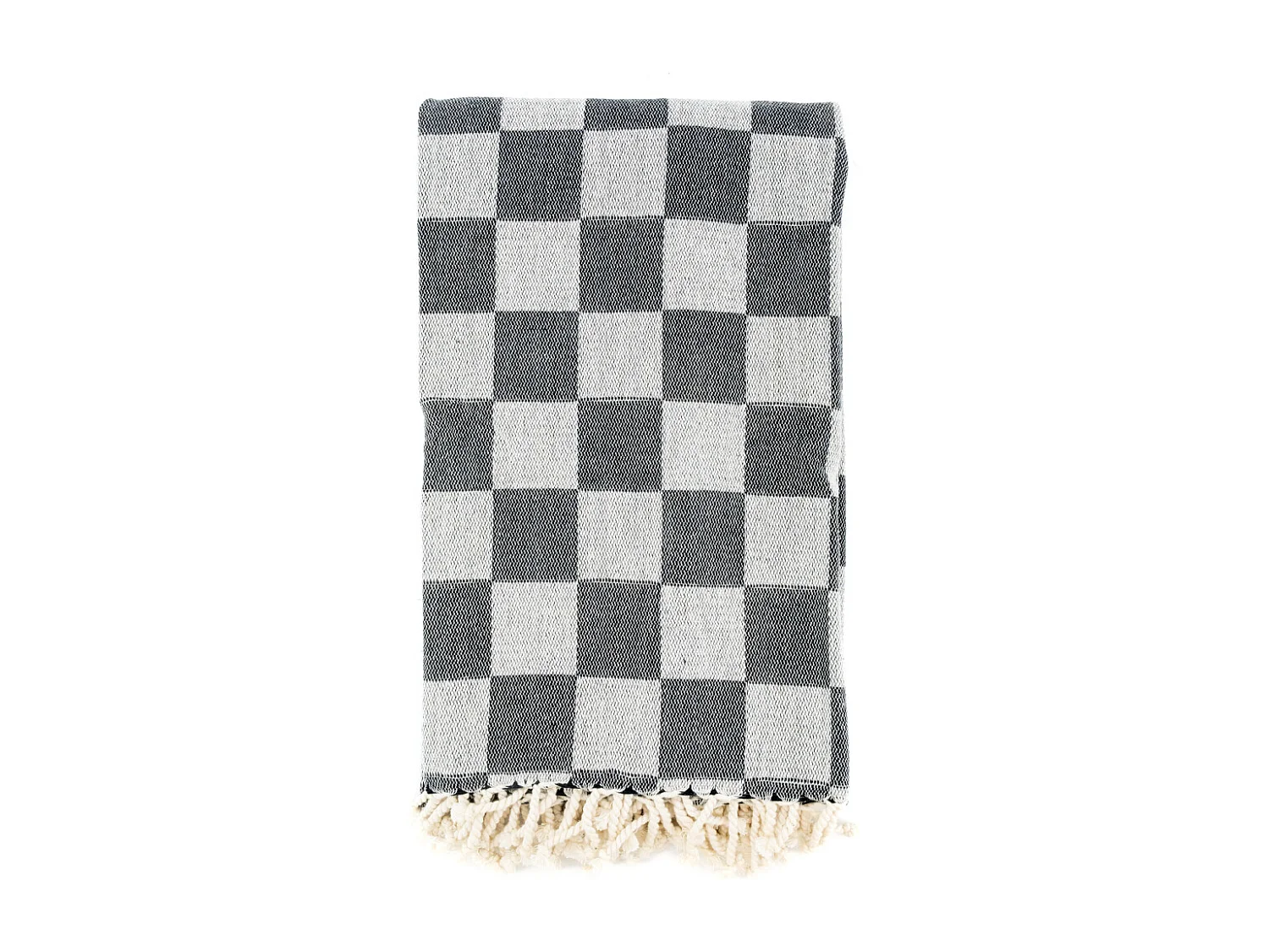 Coperta in cotone a scacchiera