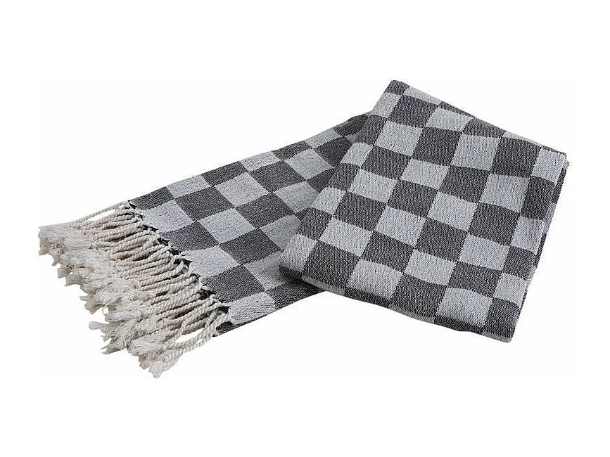 Coperta in cotone a scacchiera