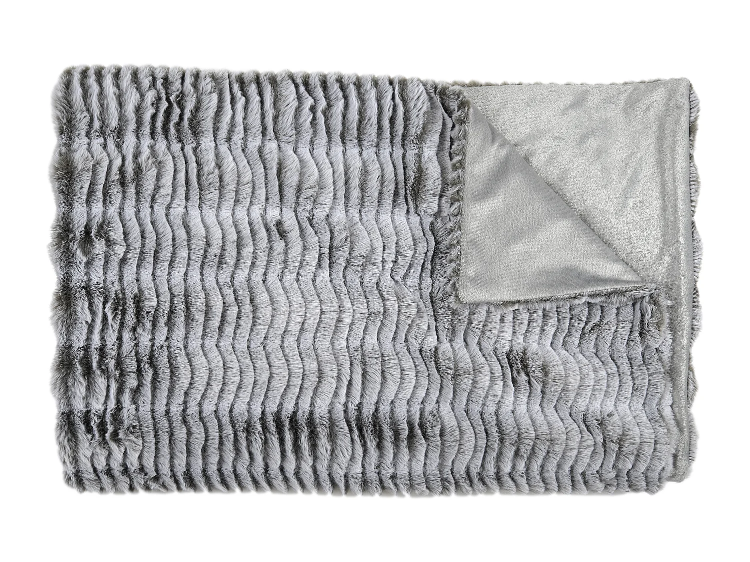Plaid Imit Fourrure Opulence Gris 120x150cm Gris
