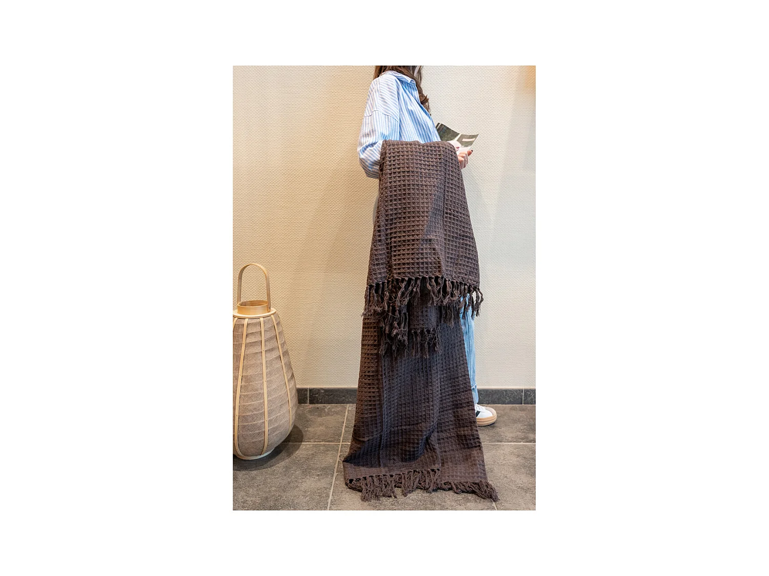 Plaid 100% coton 130 x 170 cm