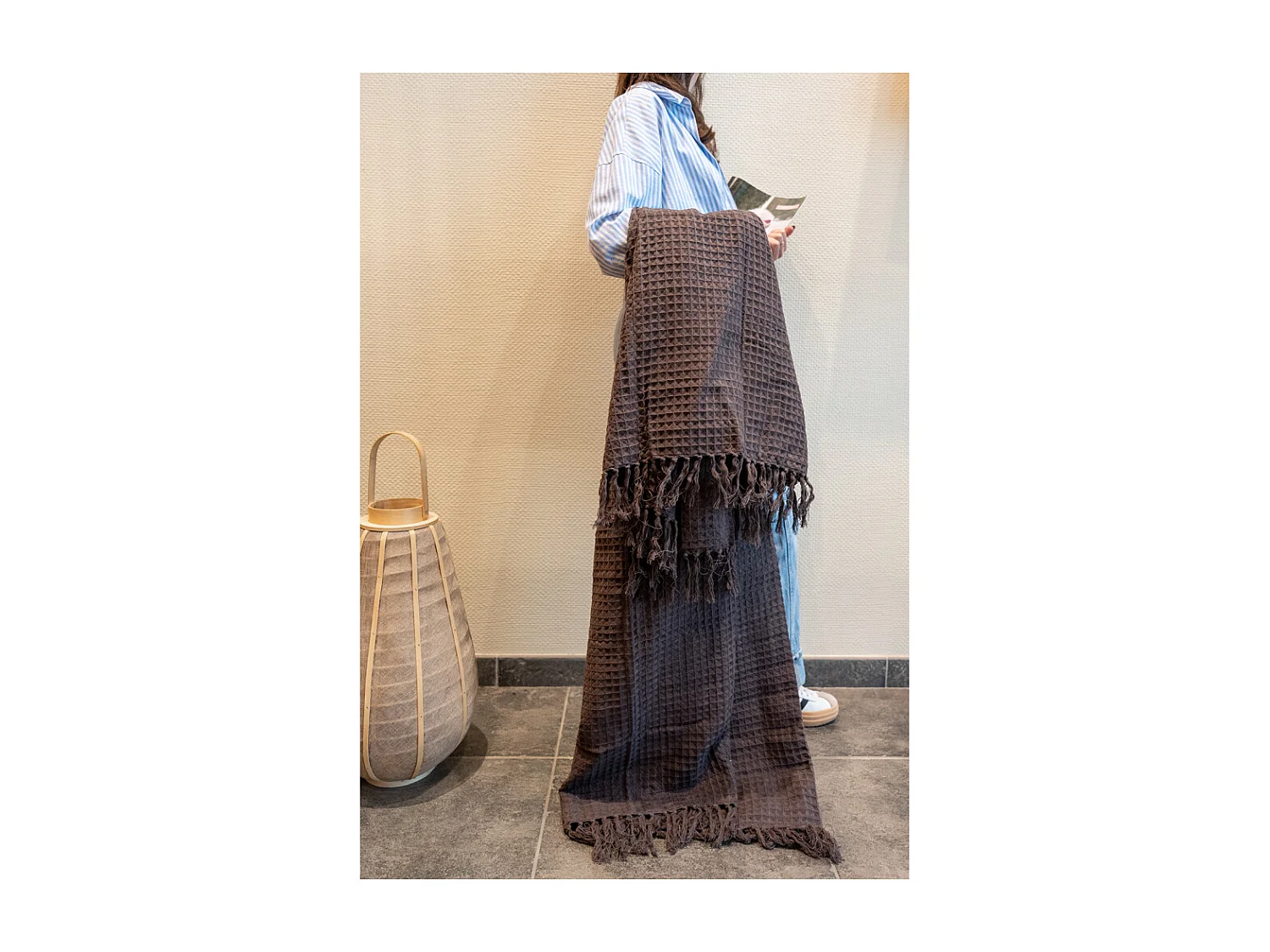 Plaid 100% coton 130 x 170 cm