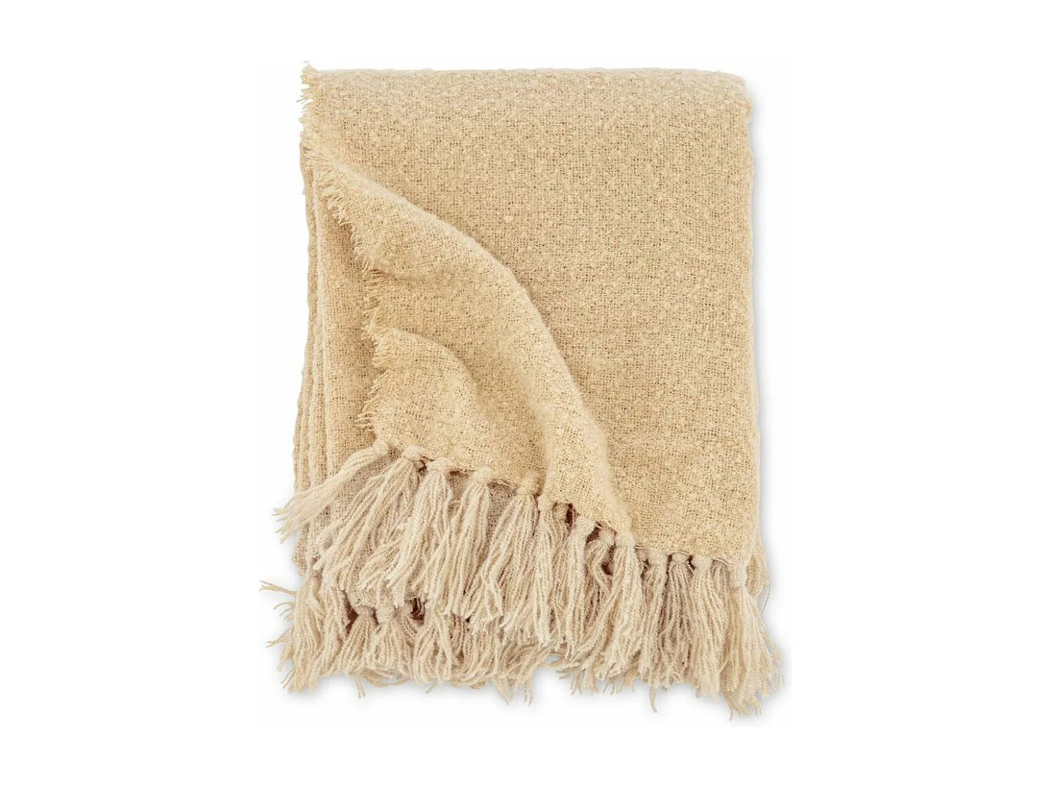 Stanly plaid 170x130cm beige.