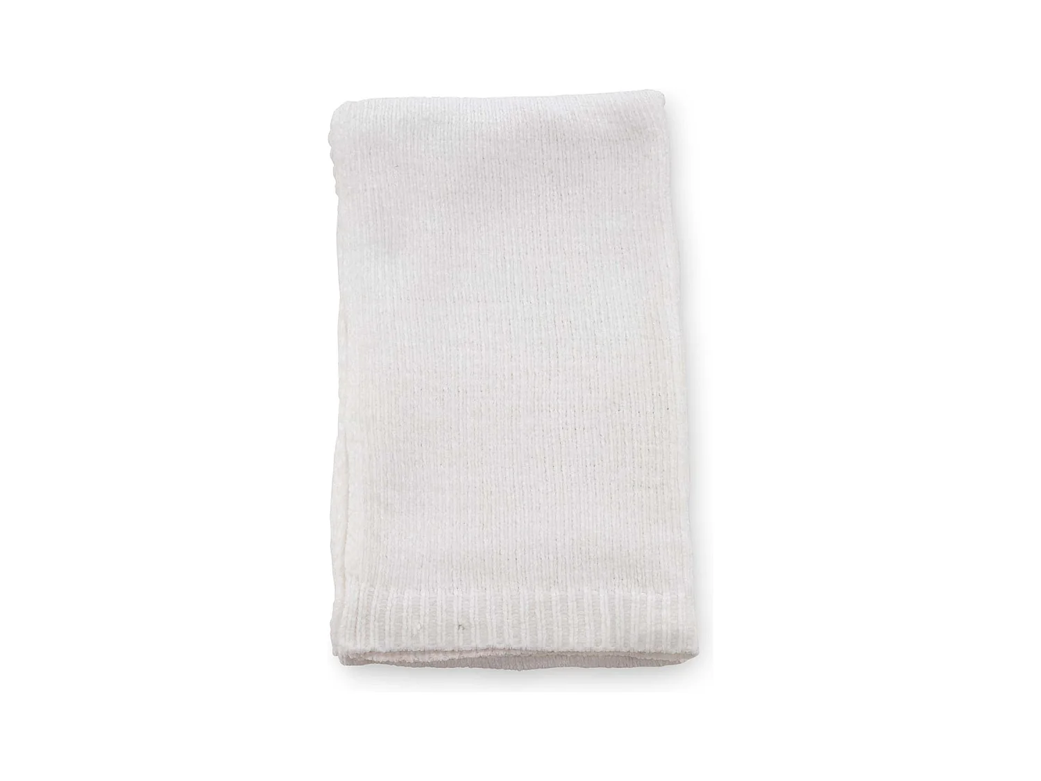 Plaid Chenille "Ally" 130x170cm Blanc