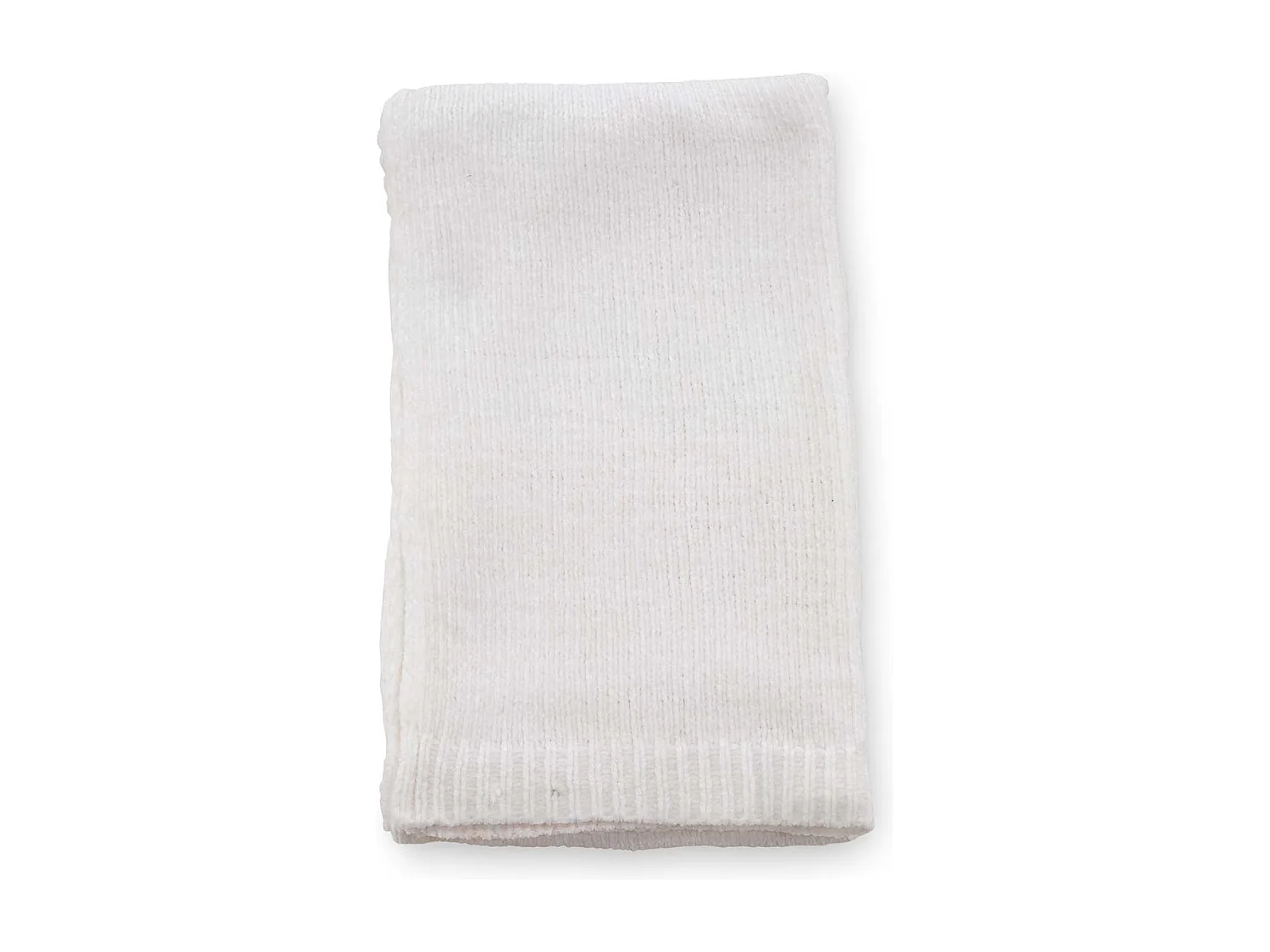 Plaid Chenille "Ally" 130x170cm Blanc