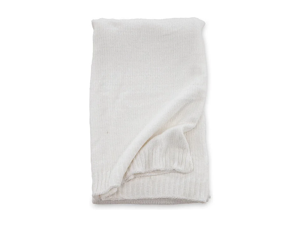 Plaid Chenille "Ally" 130x170cm Blanc