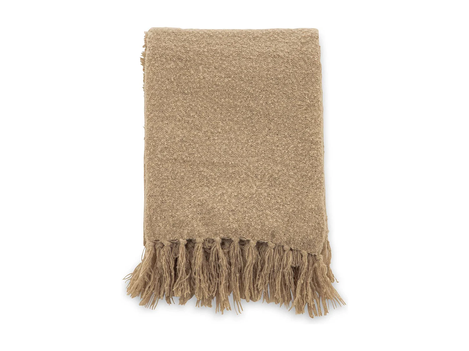 Stanly plaid 170x130cm zandkleurig.