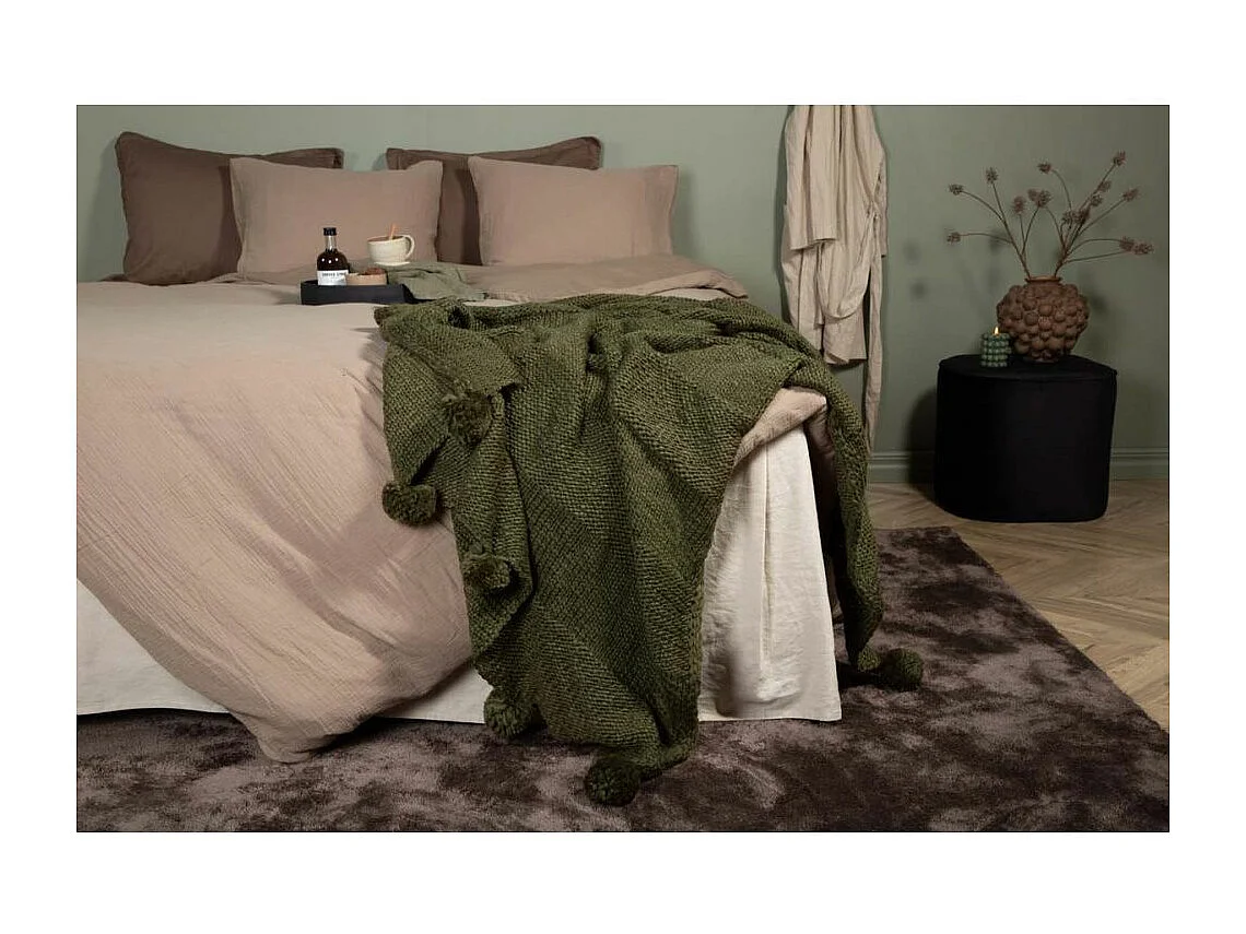 Anny plaid 170x130cm groen.