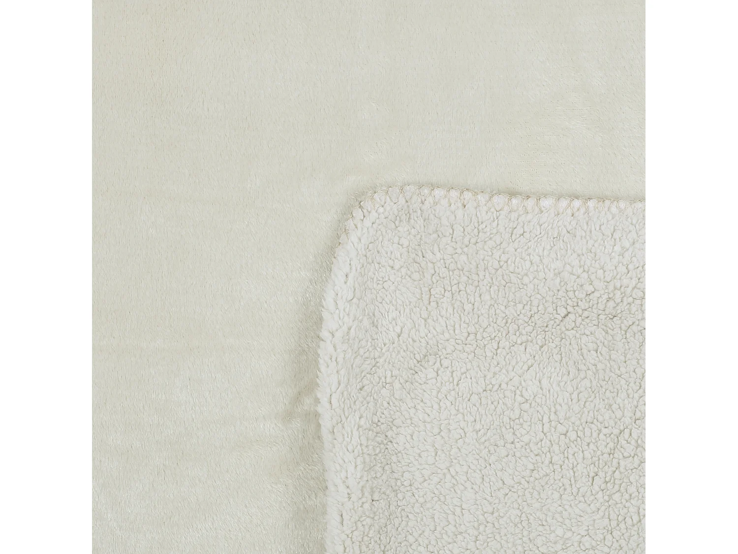 Plaid Flanelle Sherpa Beige Xxl 140x200cm Beige