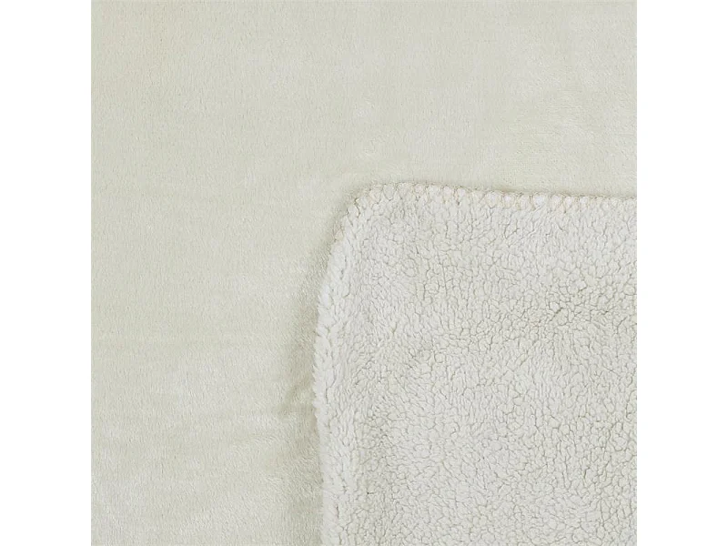 Plaid Flanelle Sherpa Beige Xxl 140x200cm Beige