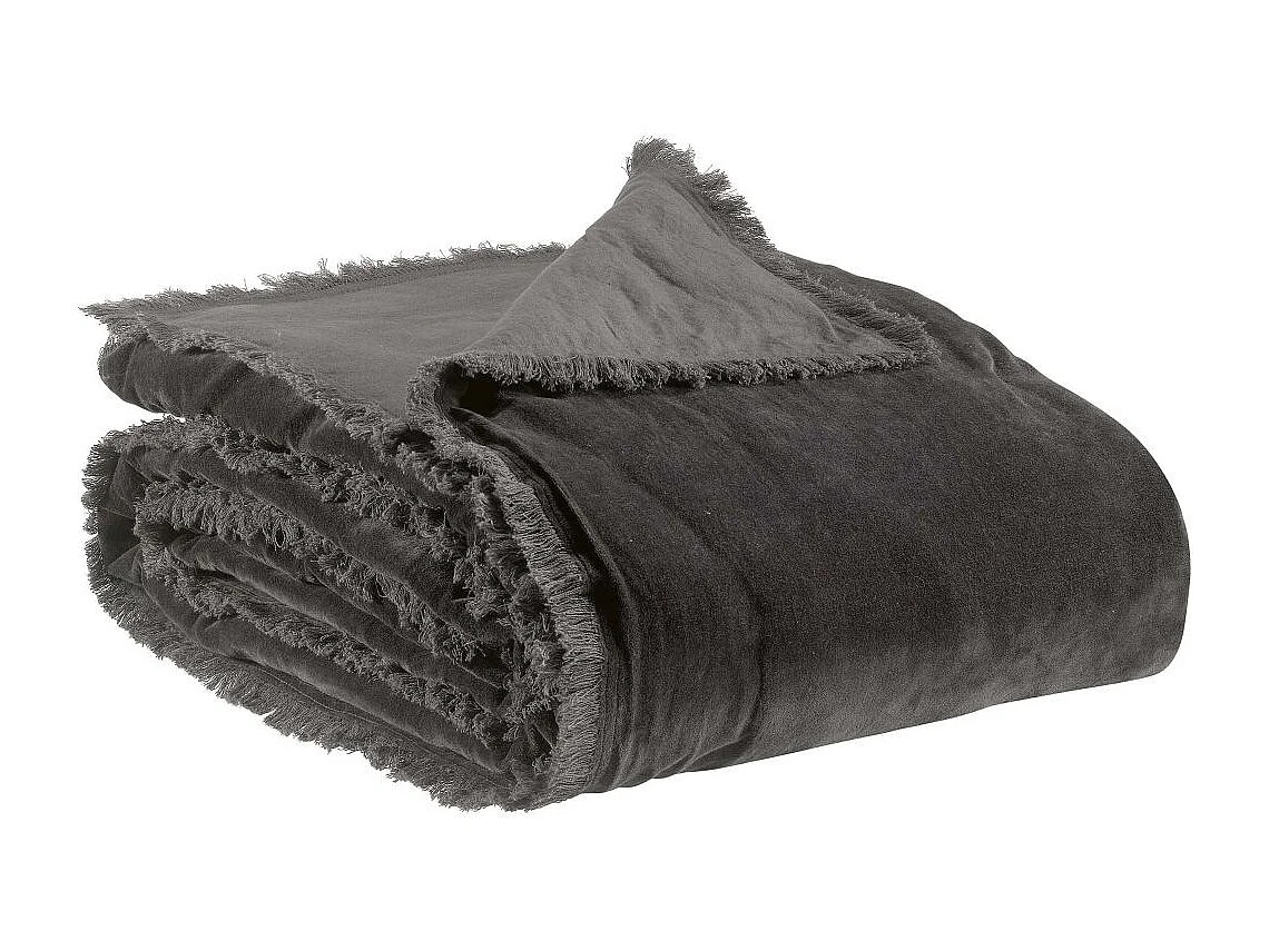 Plaid en coton et polyester Fara 200 x 135 cm