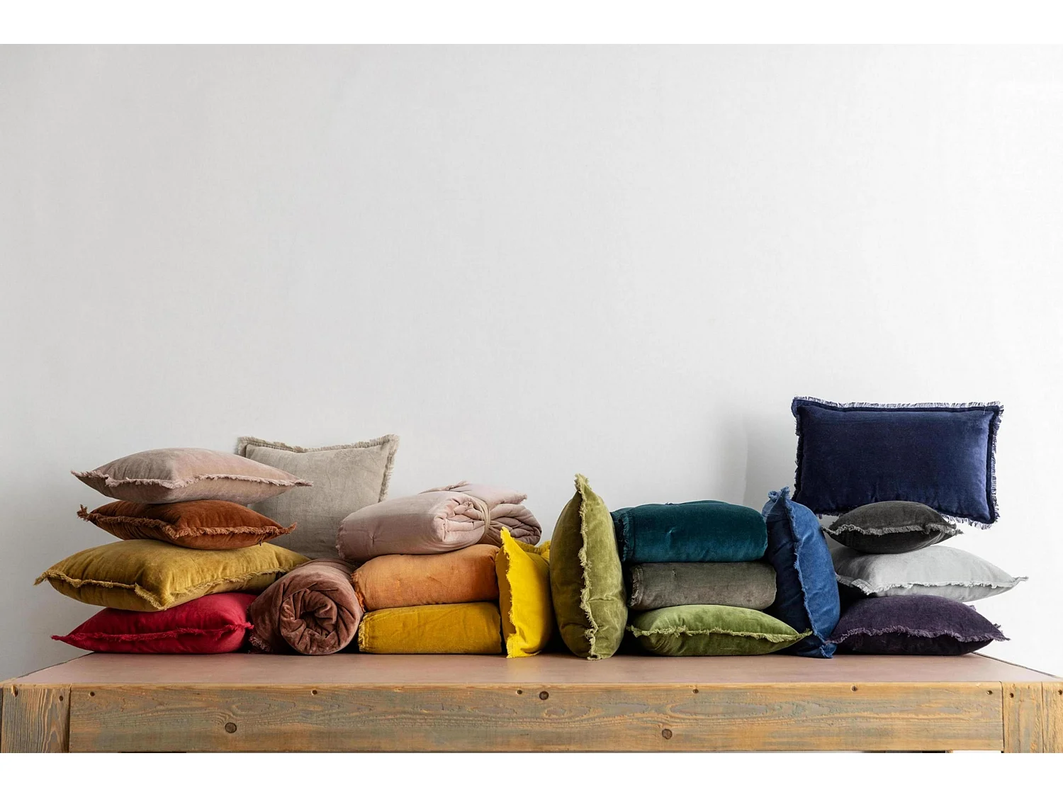 Plaid en coton et polyester Fara 200 x 135 cm