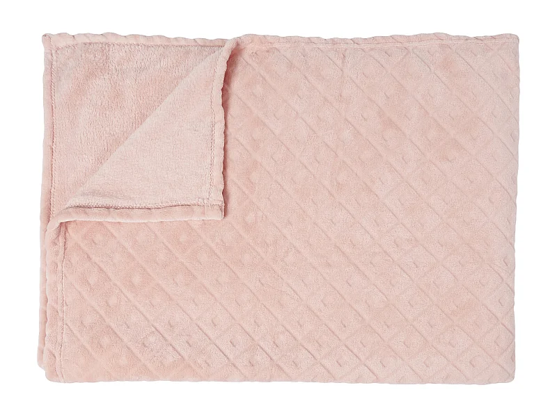Plaid Embosse Rose 140x200cm Rose