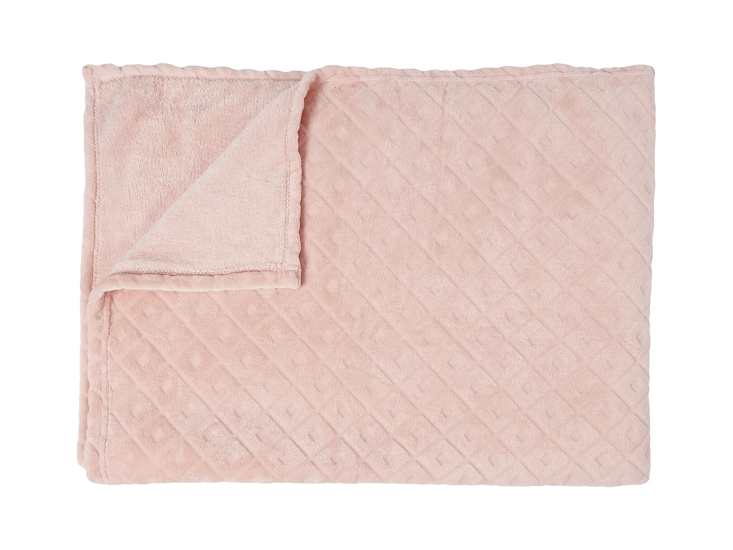 Plaid Embosse Rose 140x200cm Rose