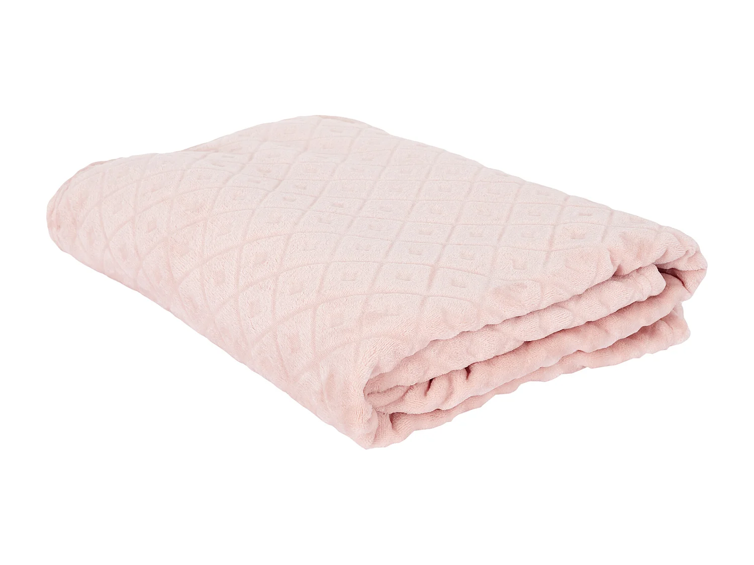 Plaid Embosse Rose 140x200cm Rose