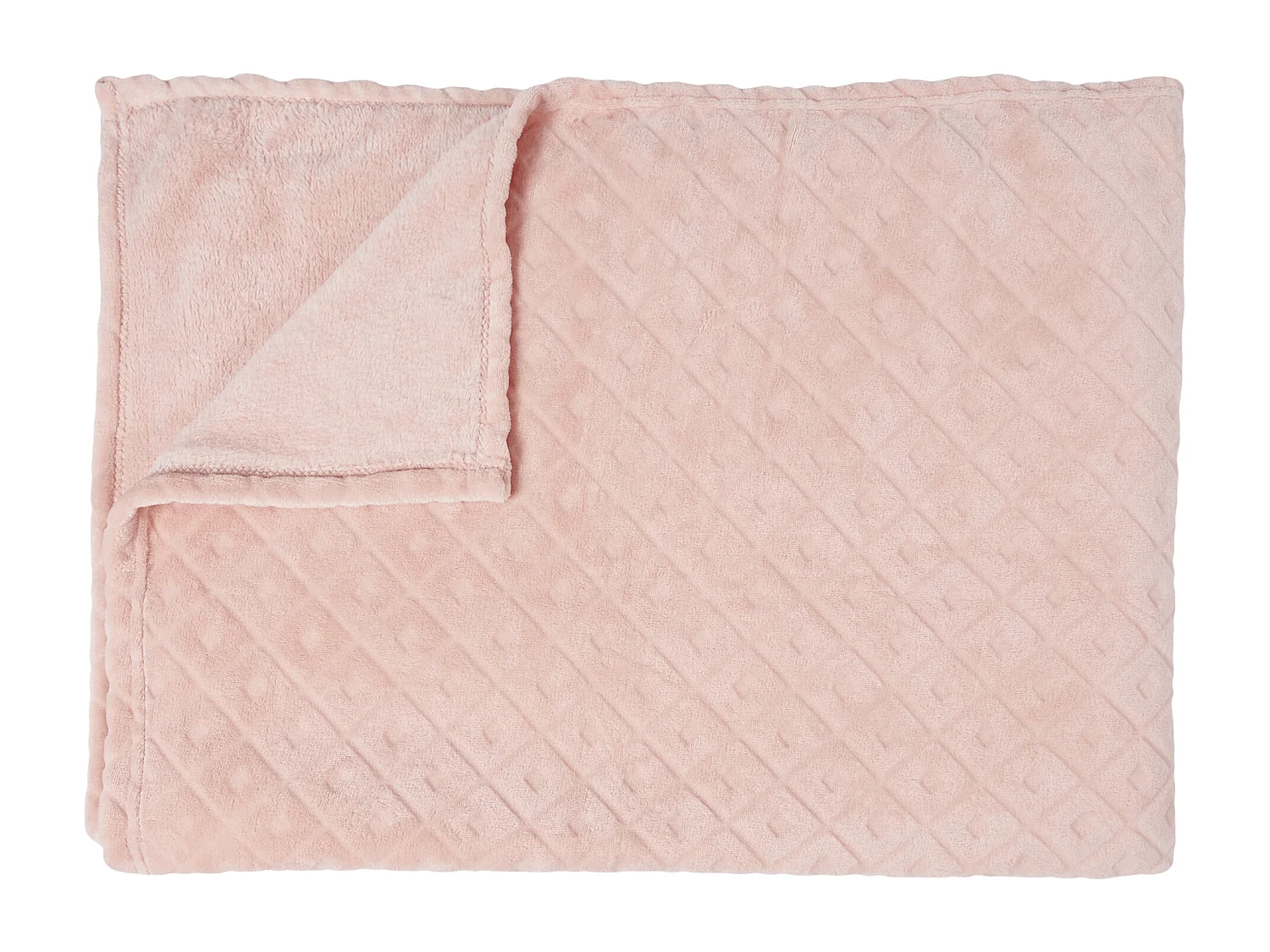 Plaid Embosse Rose 140x200cm Rose